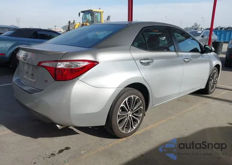 2015 Toyota Corolla S Plus z USA, uszkodzony, nr VIN 2T1BURHE1FC230081